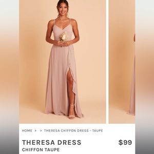 Birdy Grey Theresa dress- taupe chiffon